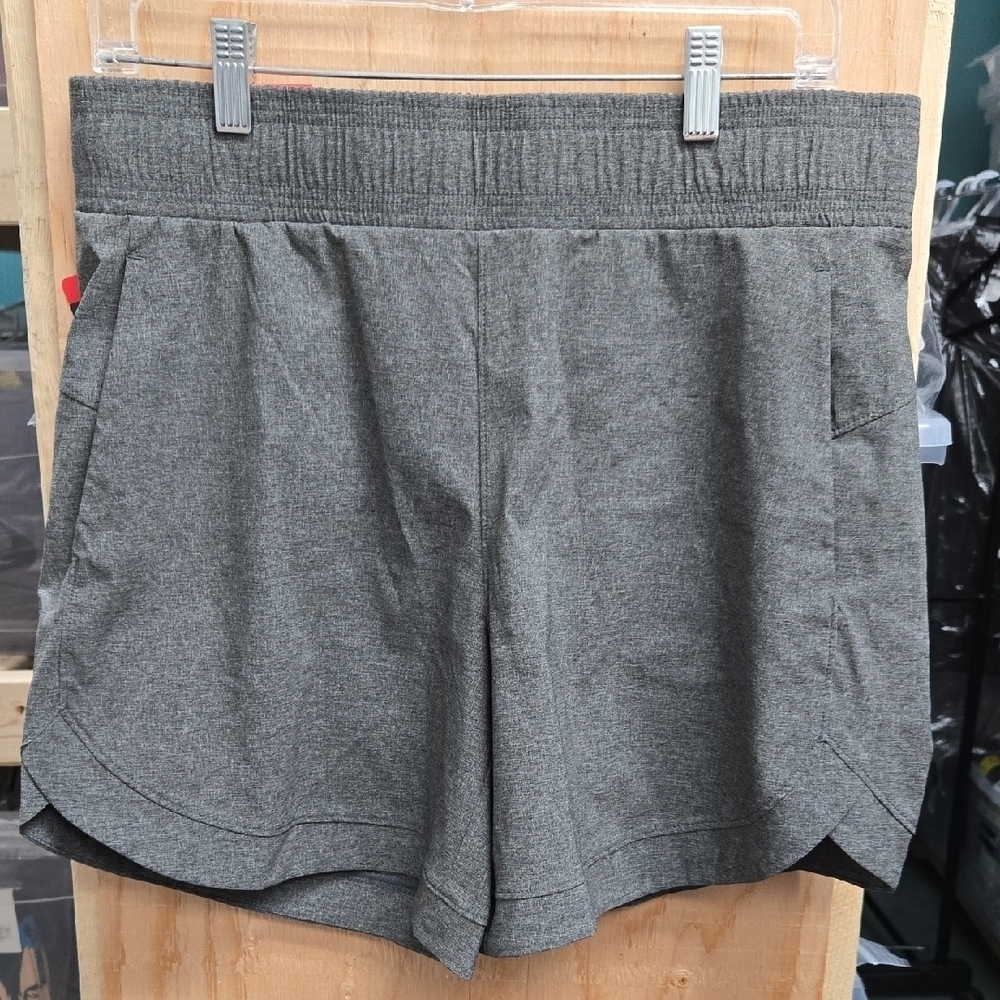 Tuff Athletics Size S Grey High Waisted Active Shorts